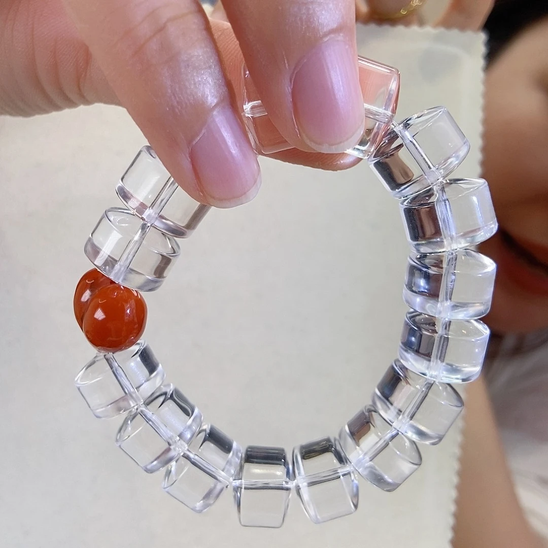 水晶手链未镶嵌车轮珠14mm