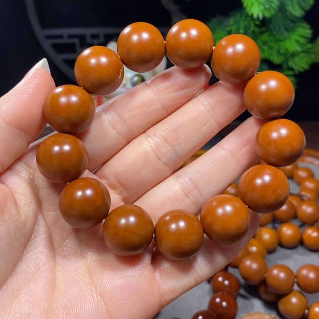 【闪购商品】吊坠橄榄核微***点1.77+鸡血红铁核全品小孔