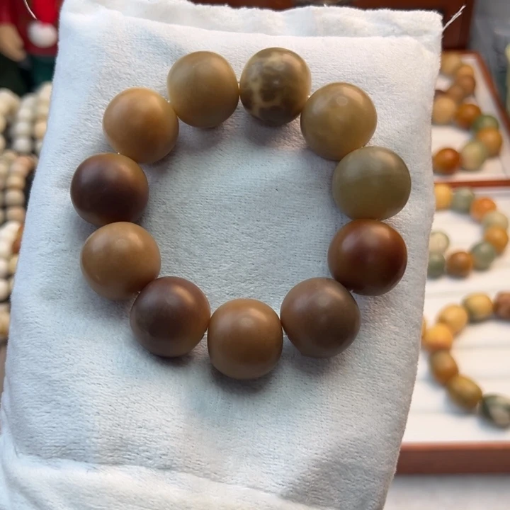 菩提根/象牙果手串卡23.5苹果干磨微瑕