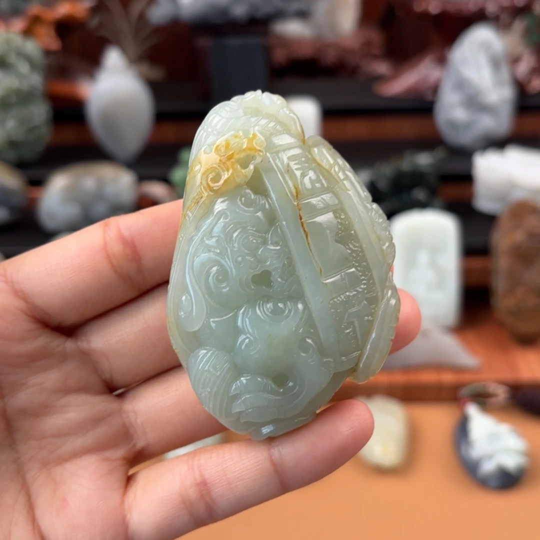 和田玉未镶嵌挂件