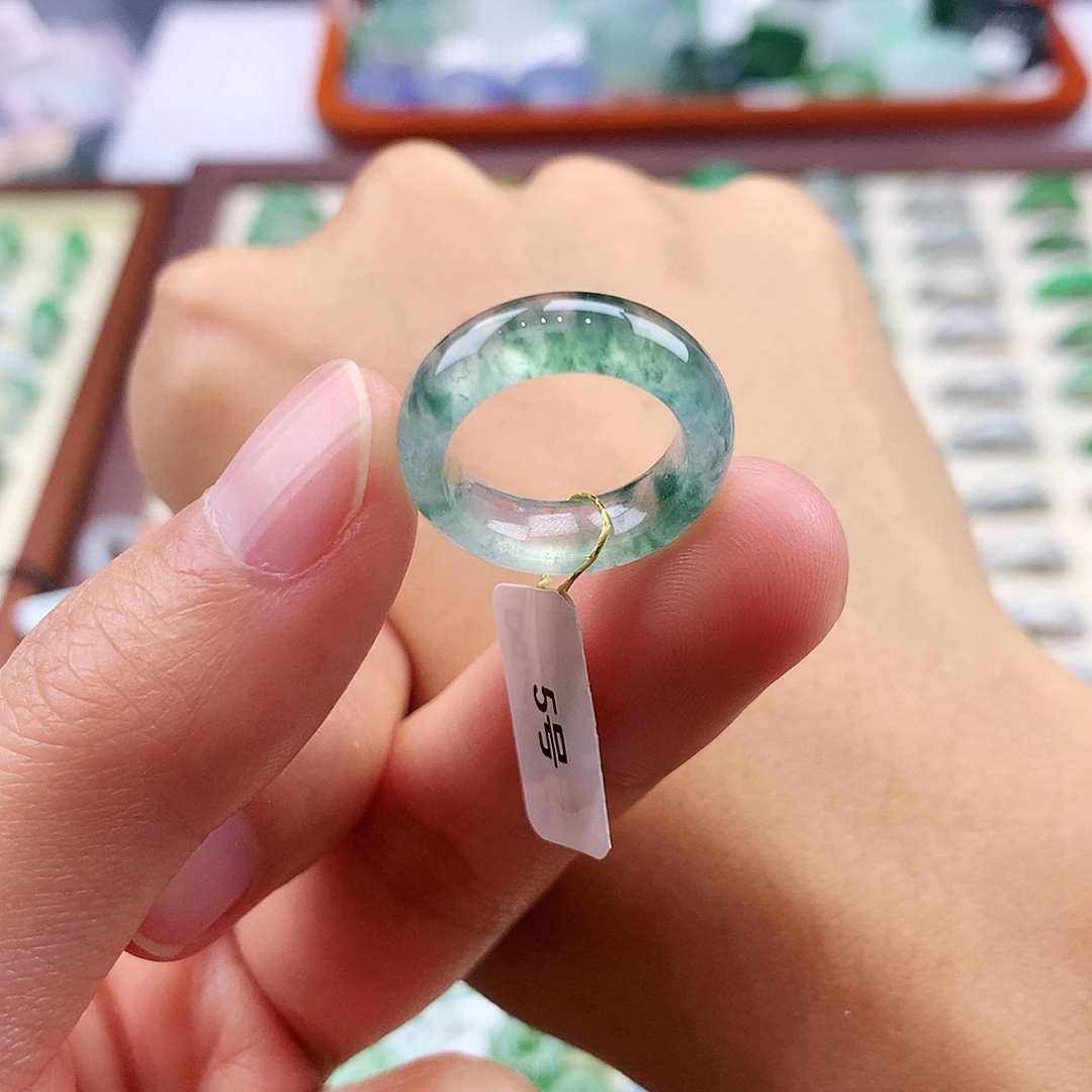 翡翠未镶嵌戒指5号