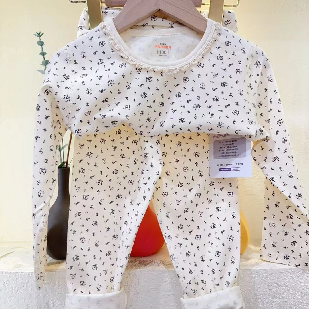 【新疆包邮】120码男童女童卡通图案家居服套装