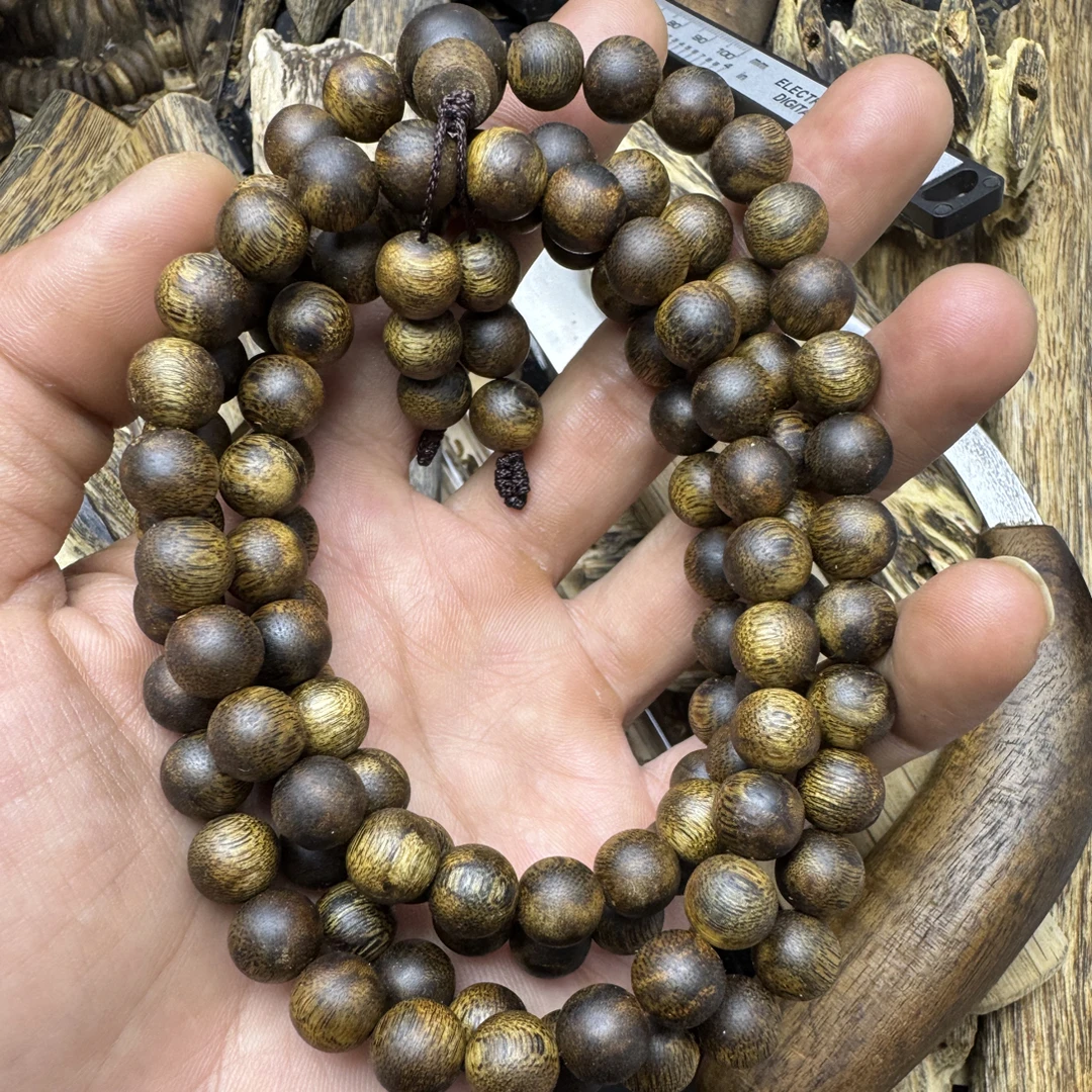 沉香棋楠沉香9mm圆珠克重38克+