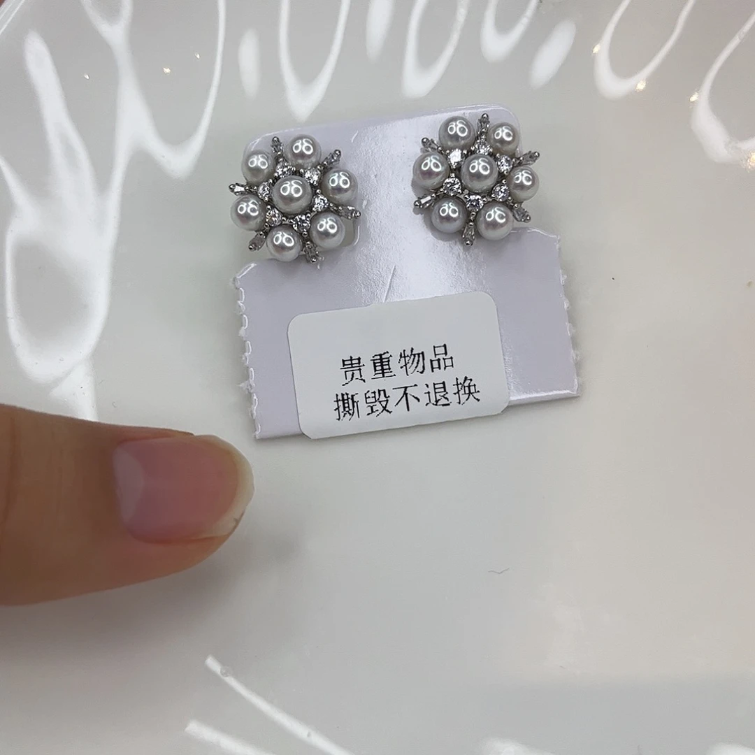 耳饰淡水珍珠合金