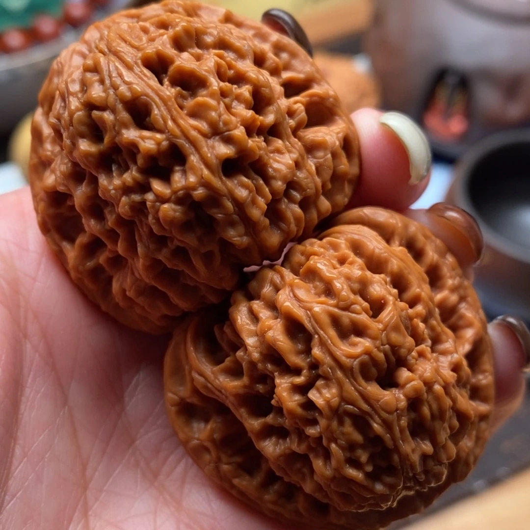 把件文玩核桃42尺寸全品南江石