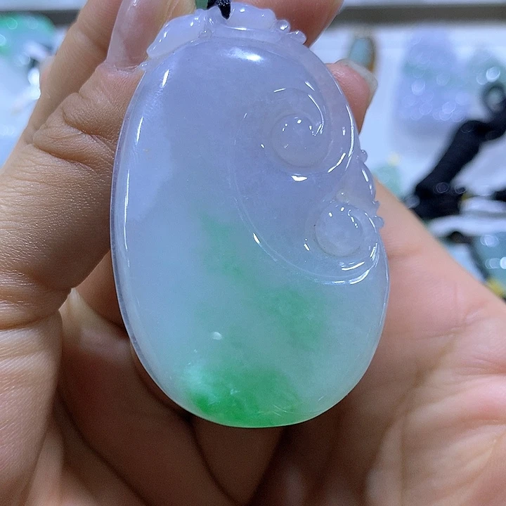 翡翠颈饰未镶嵌天然翡翠A货吊坠
