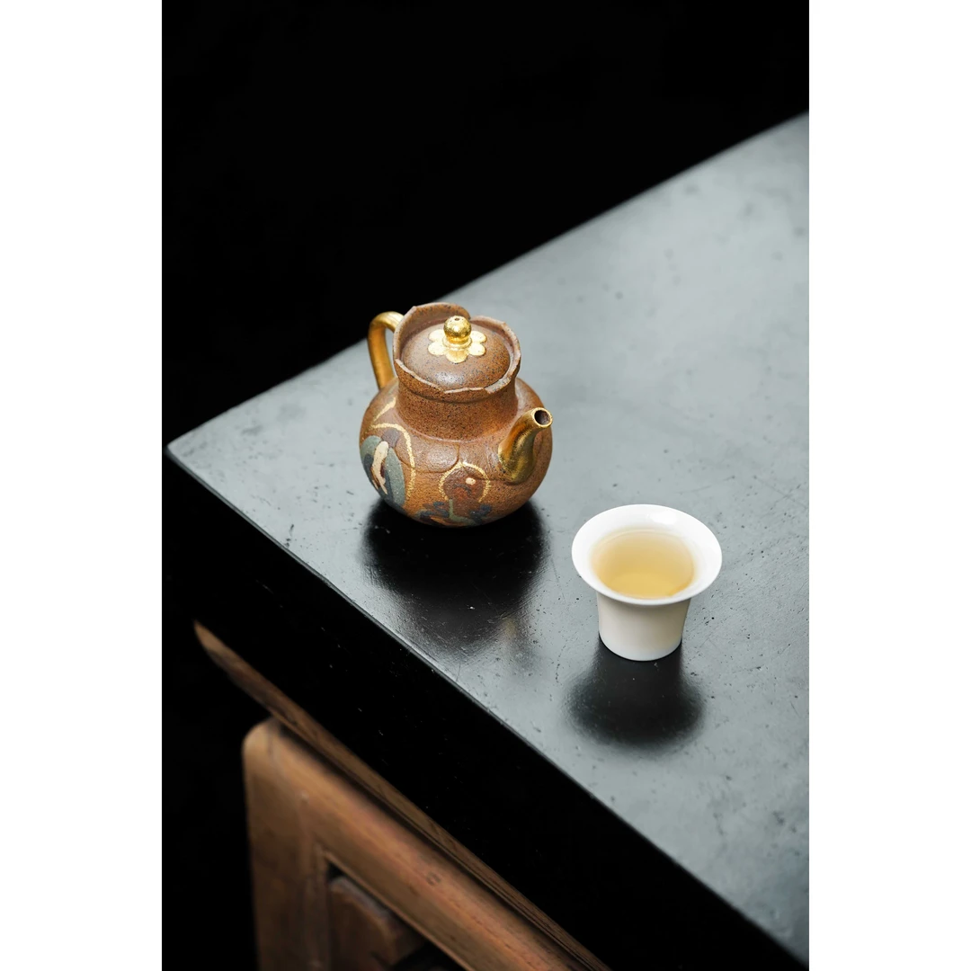 YY-敦煌壶-高僧帽紫砂壶