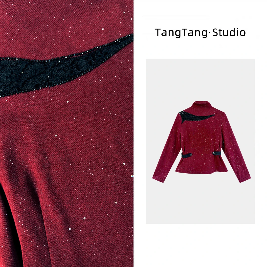【TangTang·Studio】红墨坊上衣高级气质女装气质毛衣上衣-115980