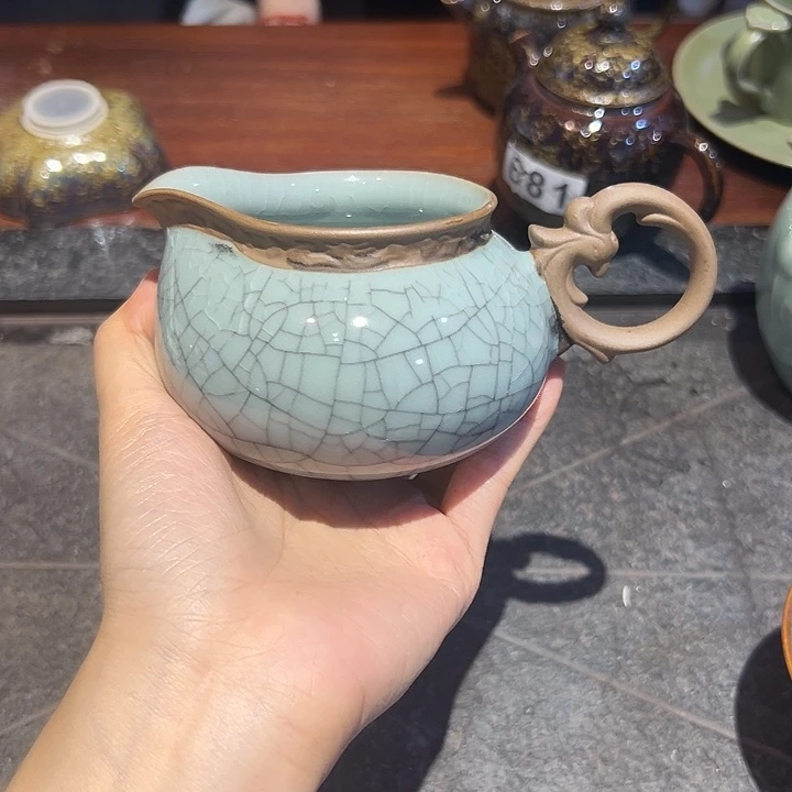 龙泉云间青瓷小米茶器