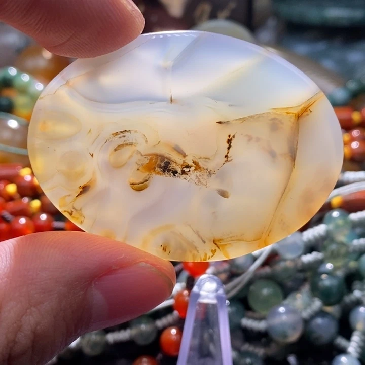 【闪购商品】玛瑙/玉髓颈饰未镶嵌清**扇