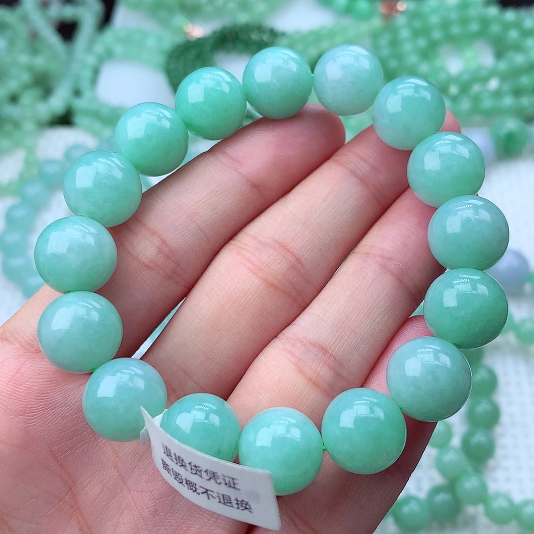 翡翠未镶嵌毛衣链卡13