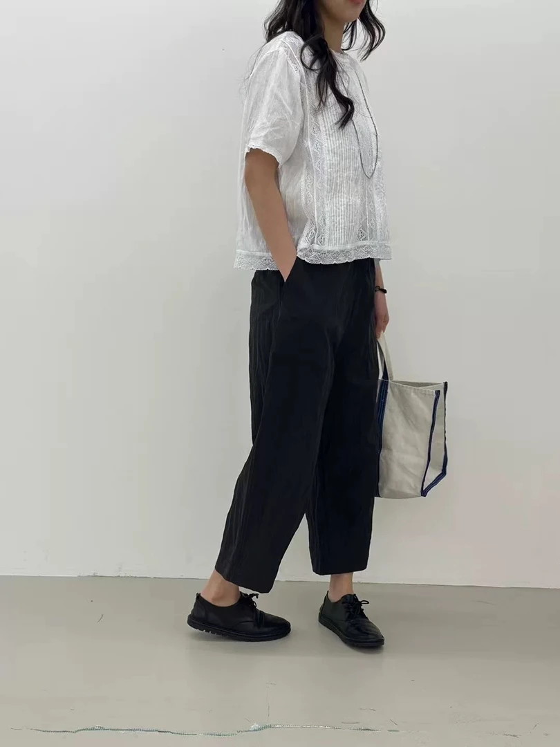 韩韵小爱优选 韩国东大门小花家暗格休闲布裤 裤王来喽