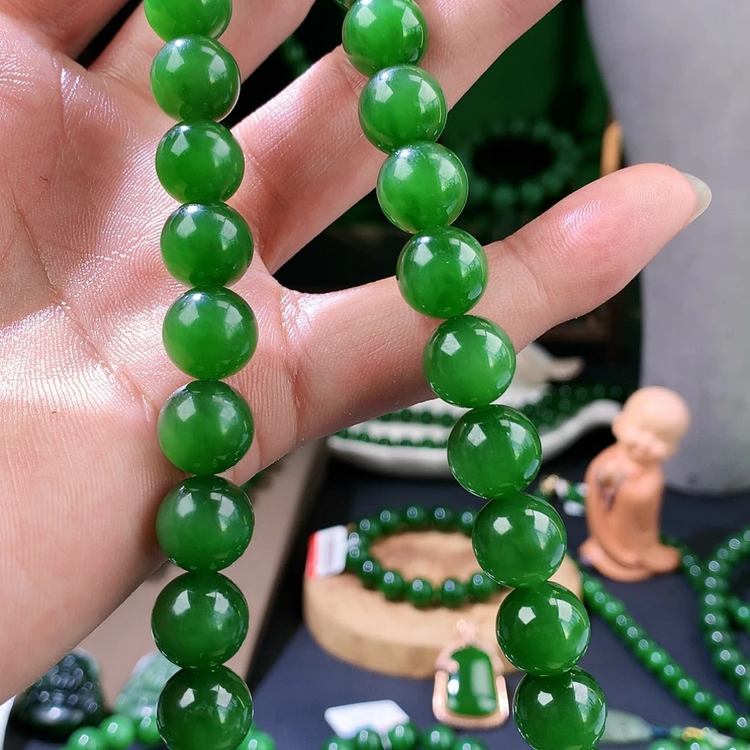 和田玉（碧玉）项链未镶嵌美*