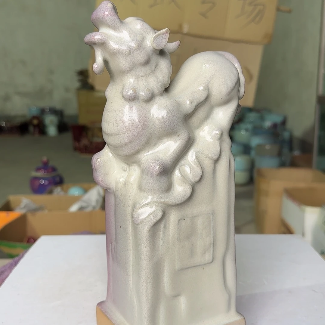 陶摆件郑家钧窑微瑕