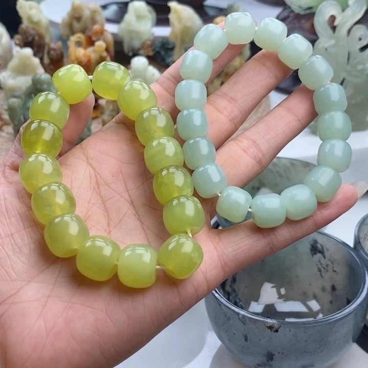 岫玉未镶嵌四大名玉手串?****?
