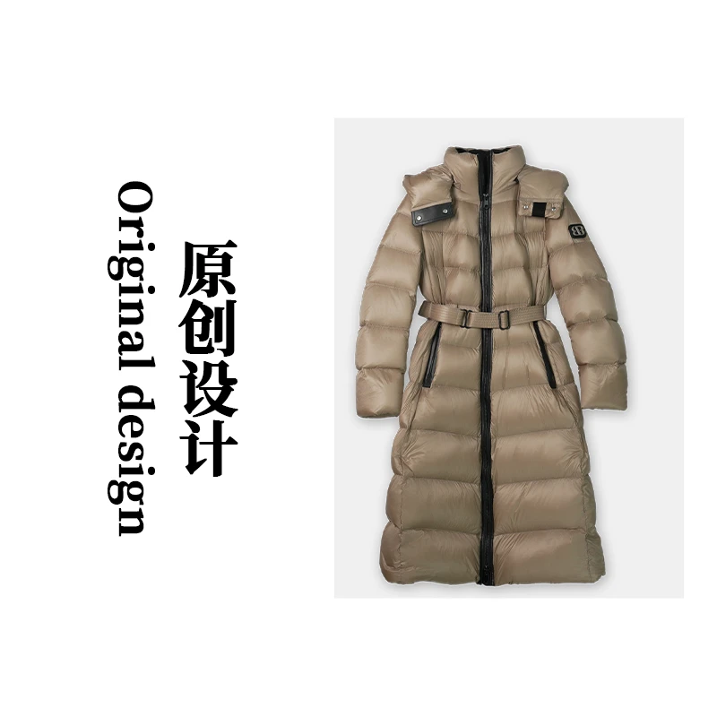 【主理人娟姐推荐】特长款H型拼皮羽绒服SDYH2126