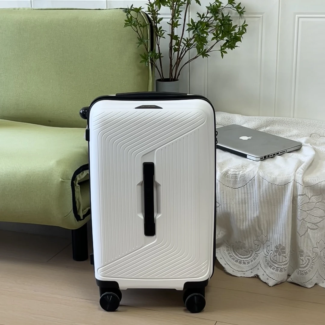 bubule大容量铝拉杆静音万向轮55开巨能装旅行箱