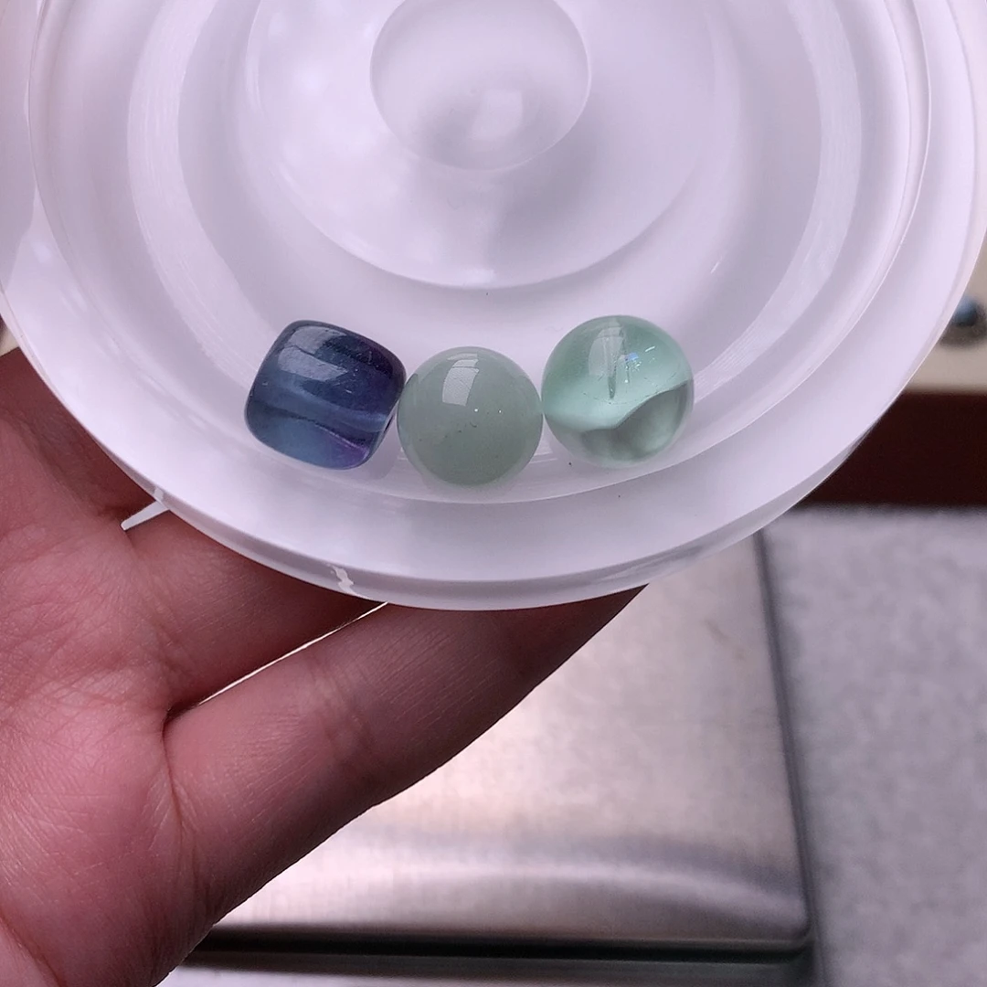 水晶手链未镶嵌绿海纹