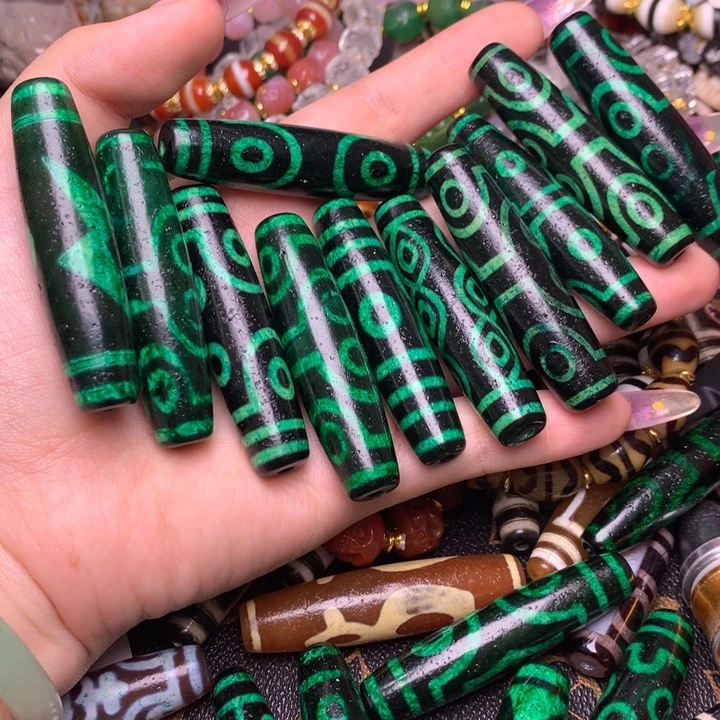 双***️玛瑙/玉髓未镶嵌发一个