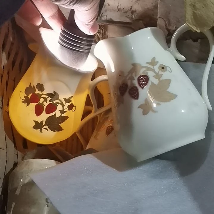 摆件，烧制问题都是正常的13号到手两个。脱金，