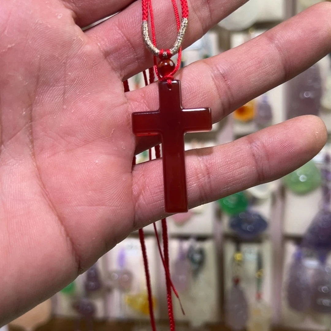 玛瑙/玉髓未镶嵌吊坠(赠链)