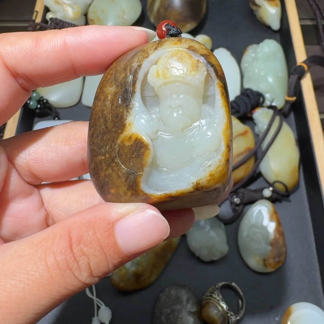 和田玉未镶嵌吊坠(不含链)