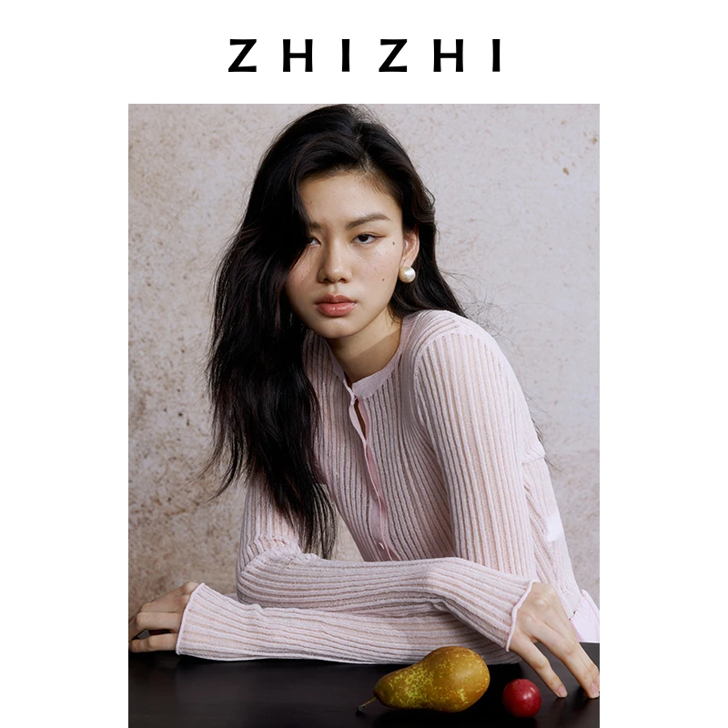 致知 少年游 短开衫女2025夏季新款针织衫ZZ2EMKGT005