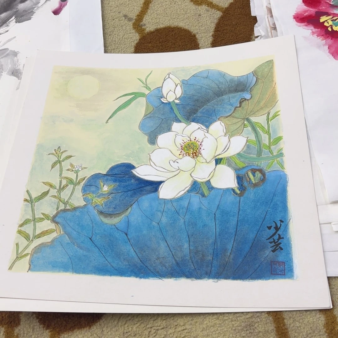 国画38-38卡纸作品童