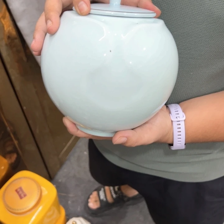 瑕疵福利品陶瓷茶叶罐介意勿拍