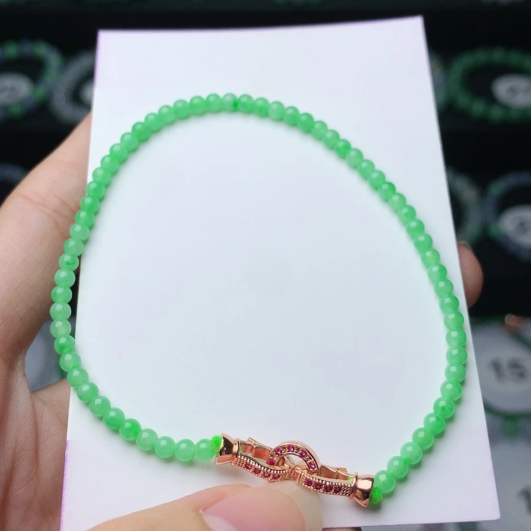 未镶嵌手链翡翠翡翠