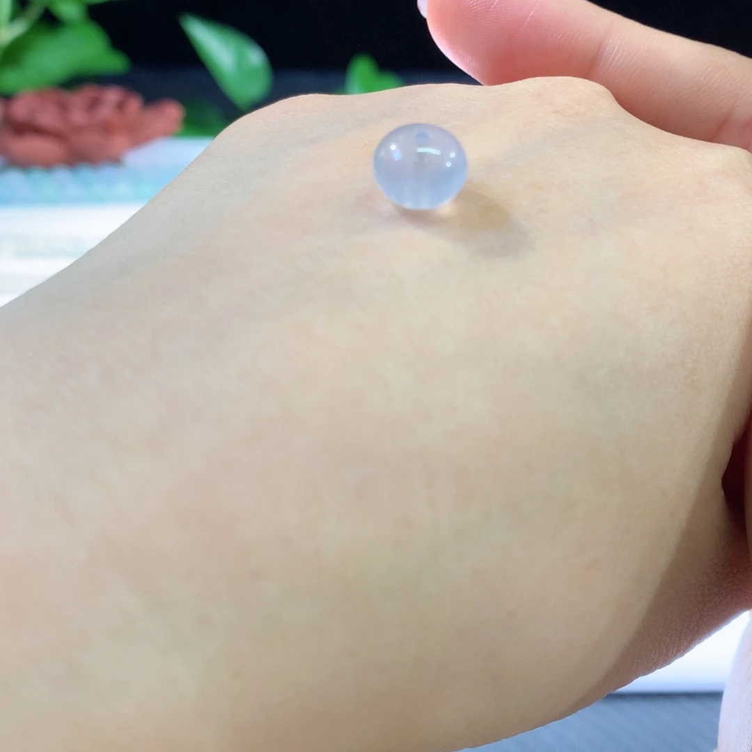 翡翠手串未镶嵌高冰紫鼓珠