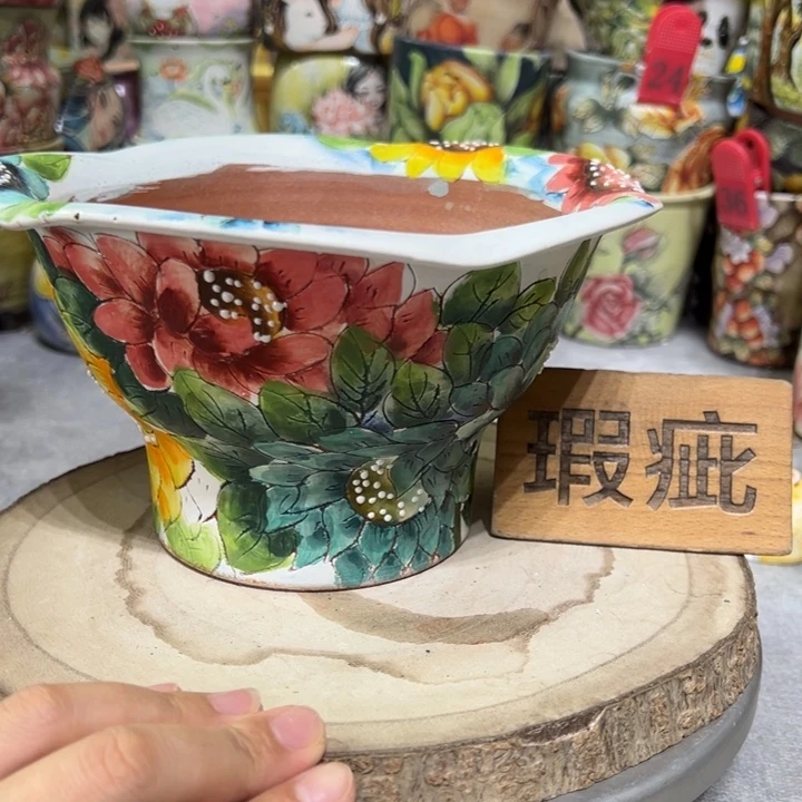 景德镇红陶精品手绘陶瓷