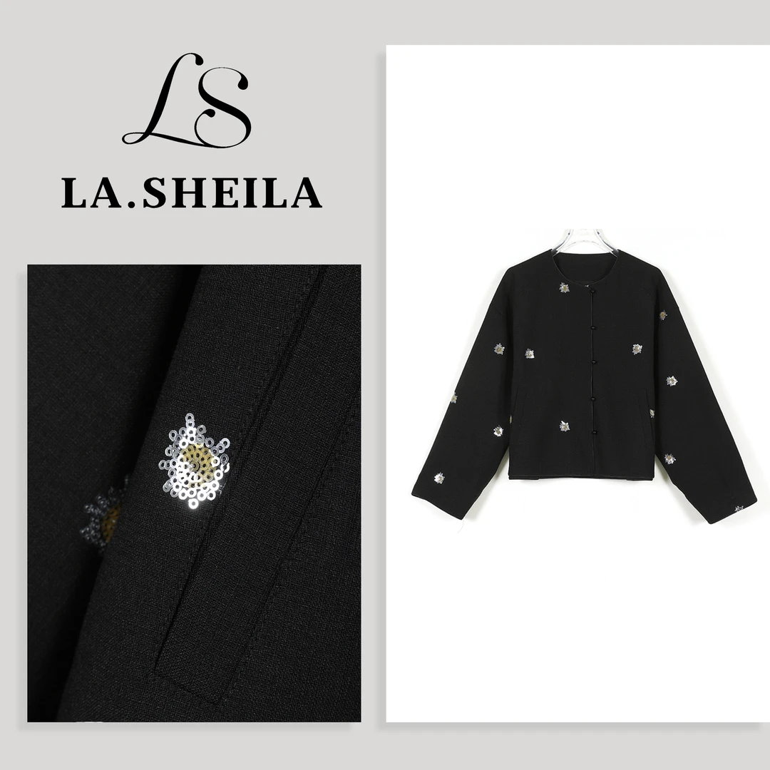 LA.Sheila重工亮片圆领外套253-WT/0709-98045