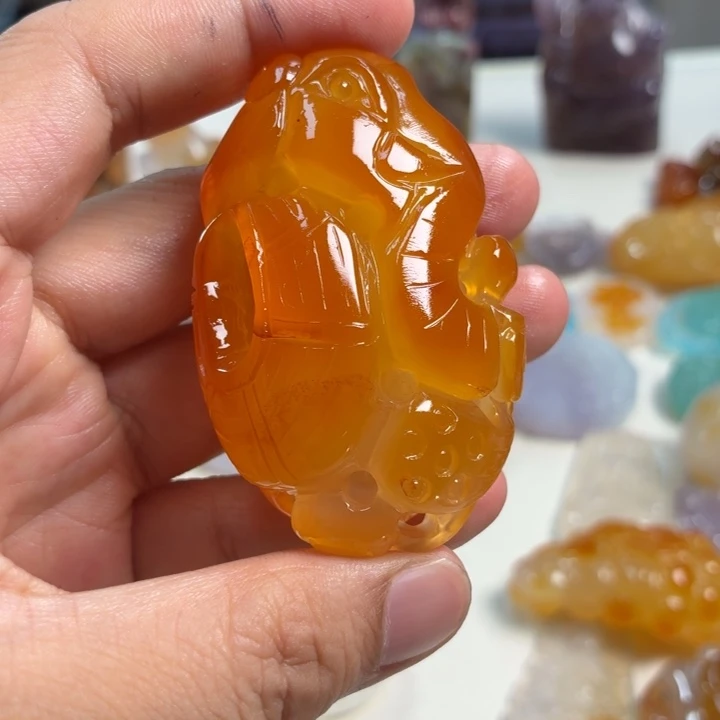 玛瑙/玉髓未镶嵌吊坠(不含链)