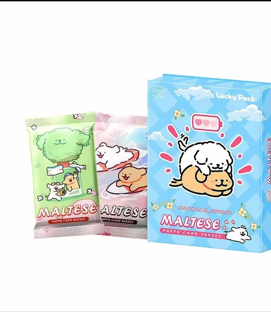 （吃吃）LUCKYPACK-线条小狗 二次元动漫收藏卡牌 现货默认代拆