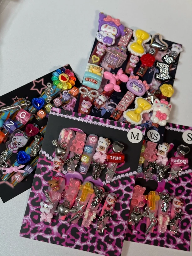 y2k欧美辣妹塑料风亚文化穿戴甲