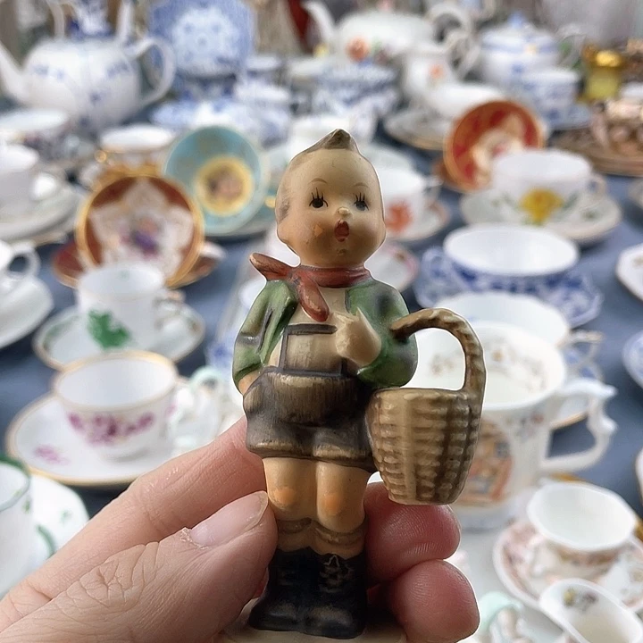 中古海外欧瓷盘盘子小房子