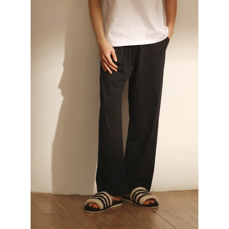 单条睡裤男纯棉长裤春秋款夏薄款居家裤直筒宽松可外穿全棉家居裤