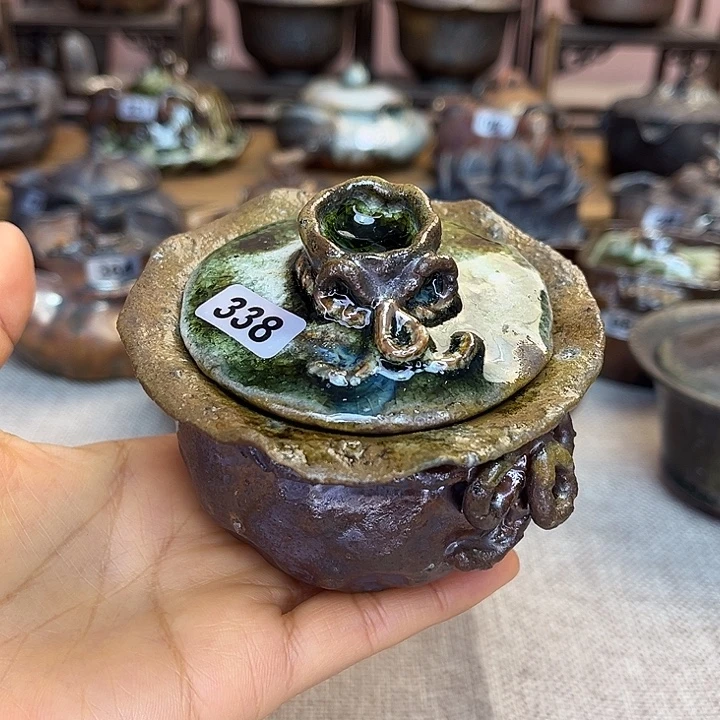 裸柴烧陶瓷手工茶器