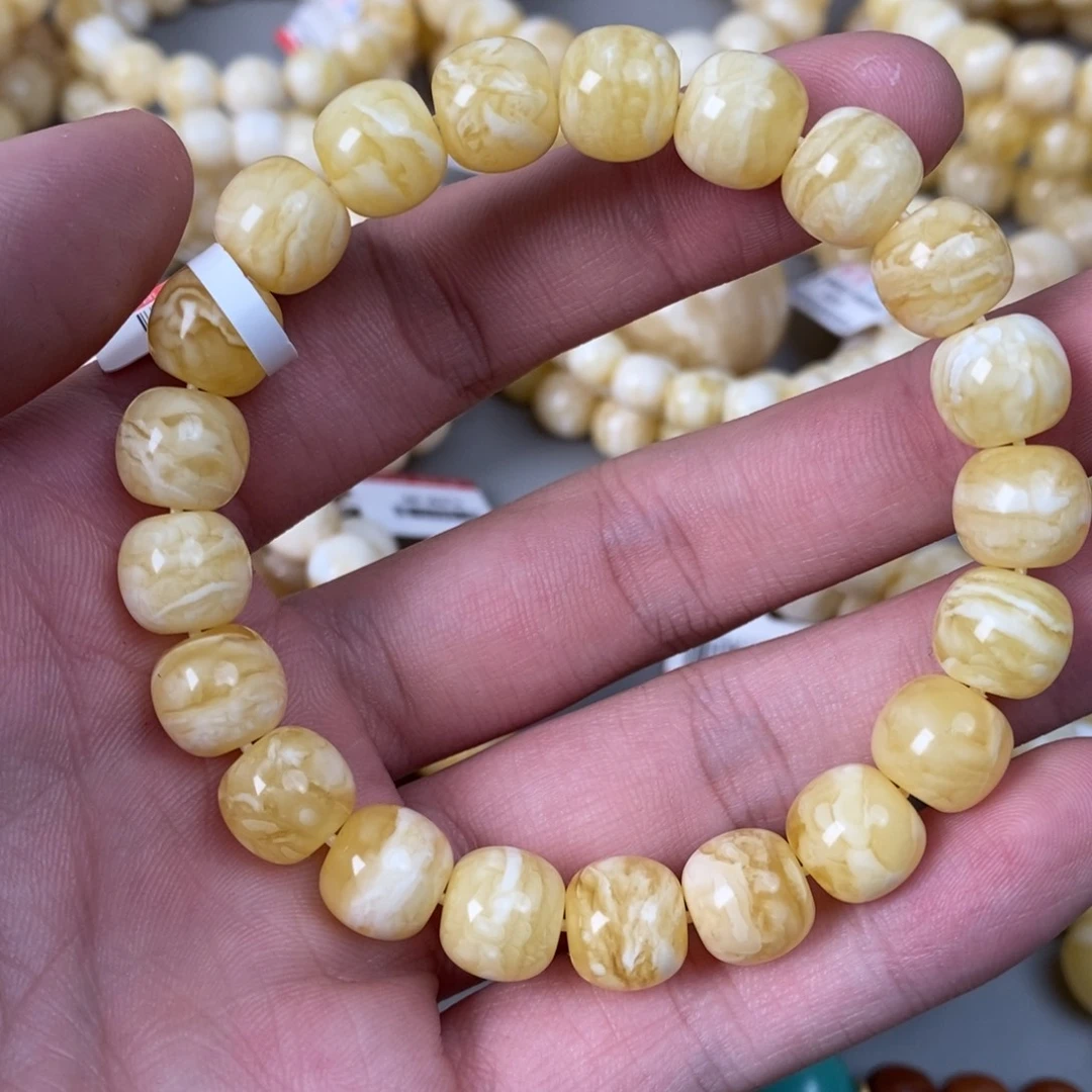 琥珀未镶嵌珠宝奇石10.5mm 14.5g