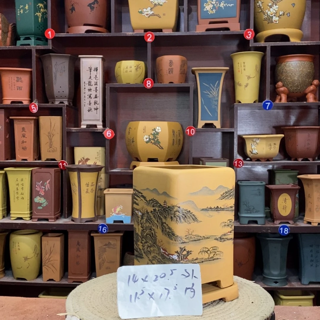 紫砂艺术紫砂花盆