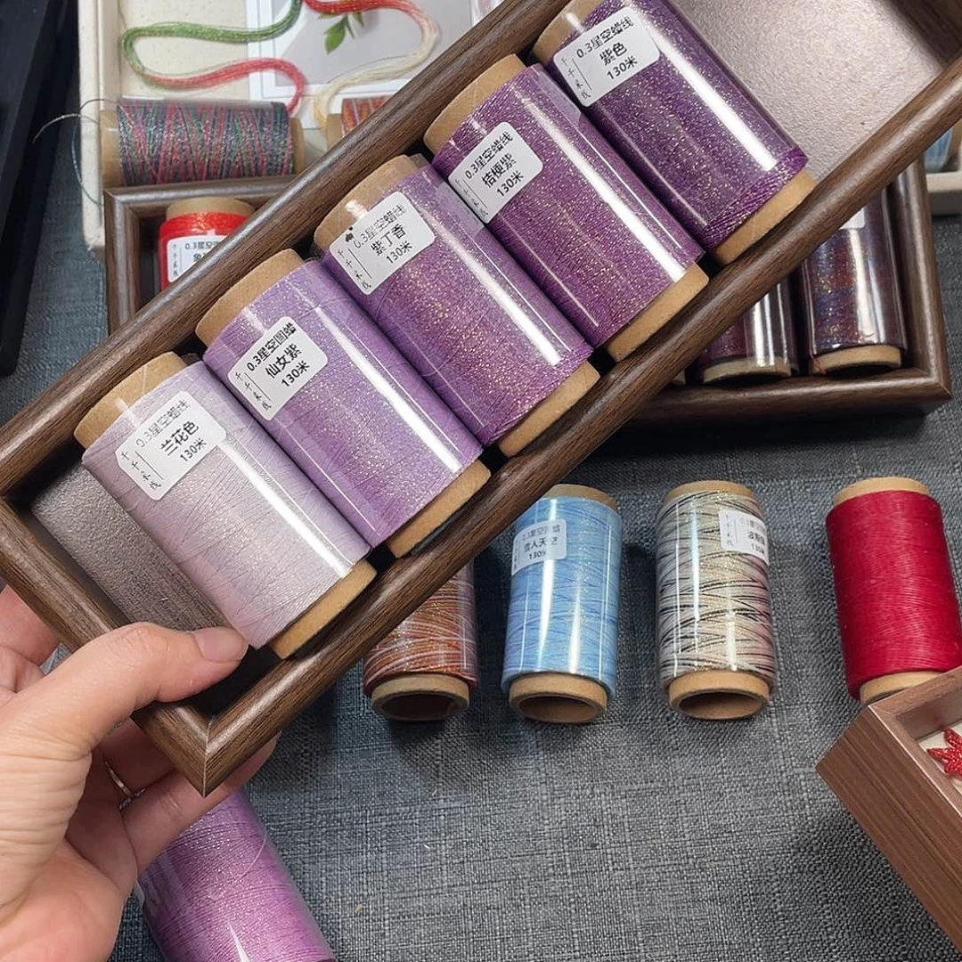 聚酯纤维0.3星空圆蜡兰花➕仙女紫➕紫丁香➕桔梗紫➕紫色