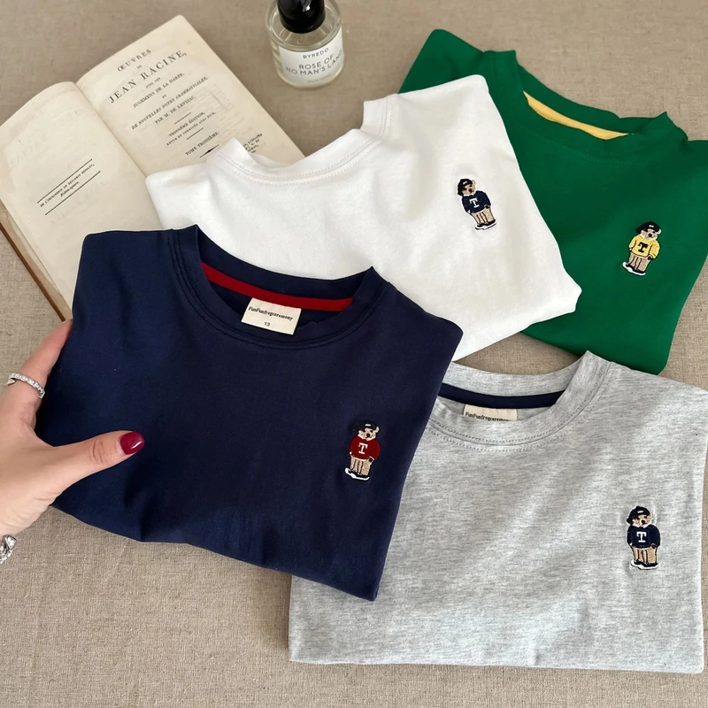 2025春款童装卡通t恤中小童长袖男童女童打底