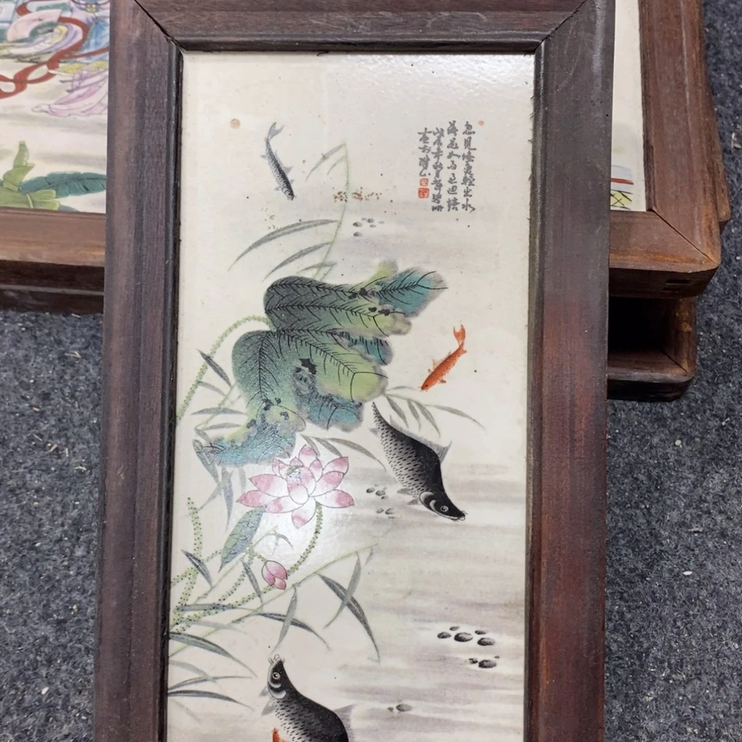 瓷片30*16 景德镇瓷板画柴窑烧制