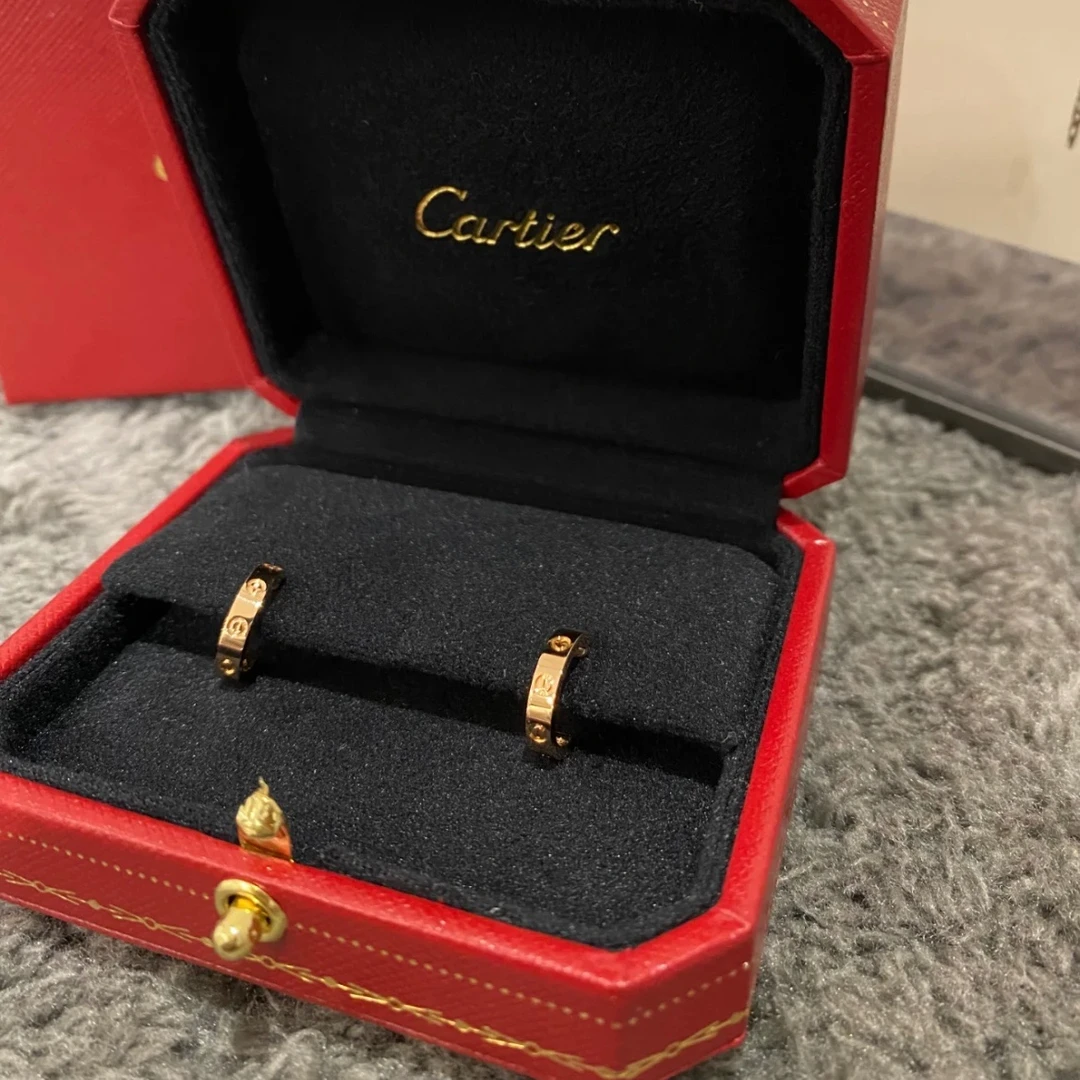 99新 Cartier/卡地亚 7姐专场/18K金love耳钉