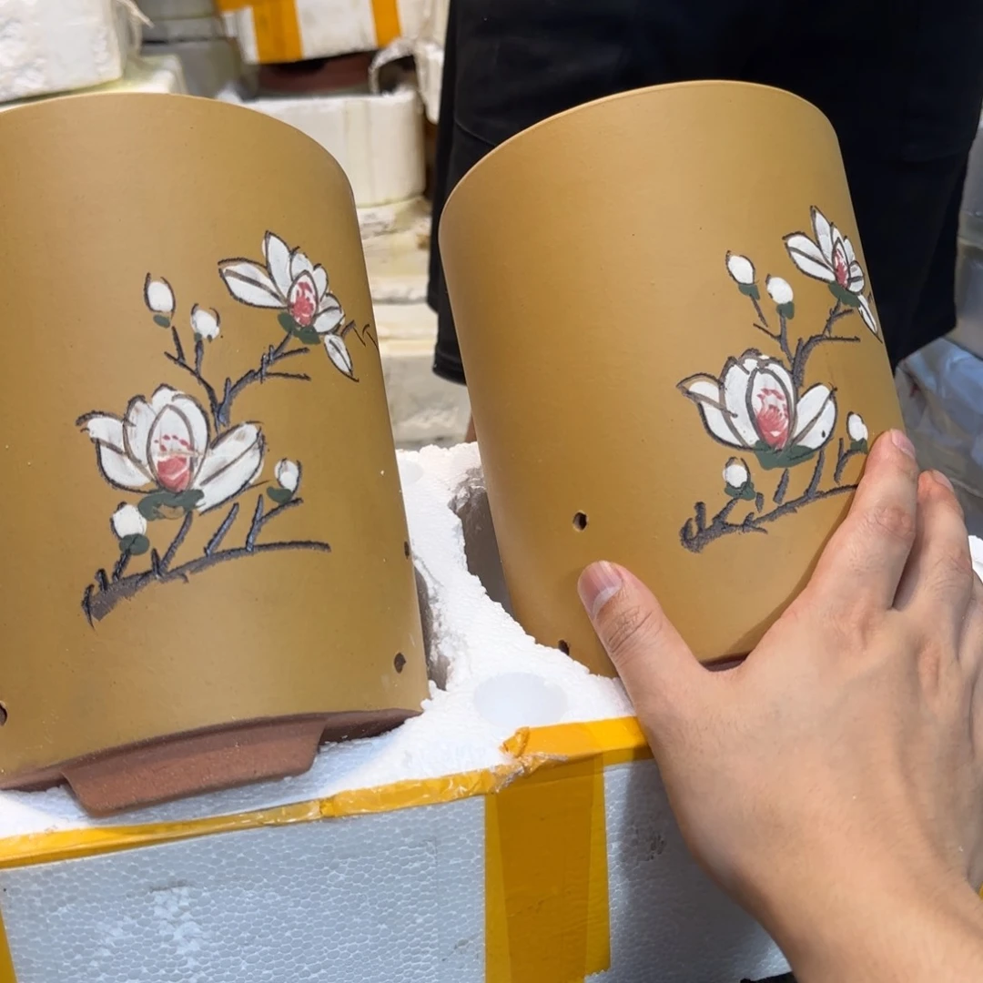 紫砂花盆口径13高度18