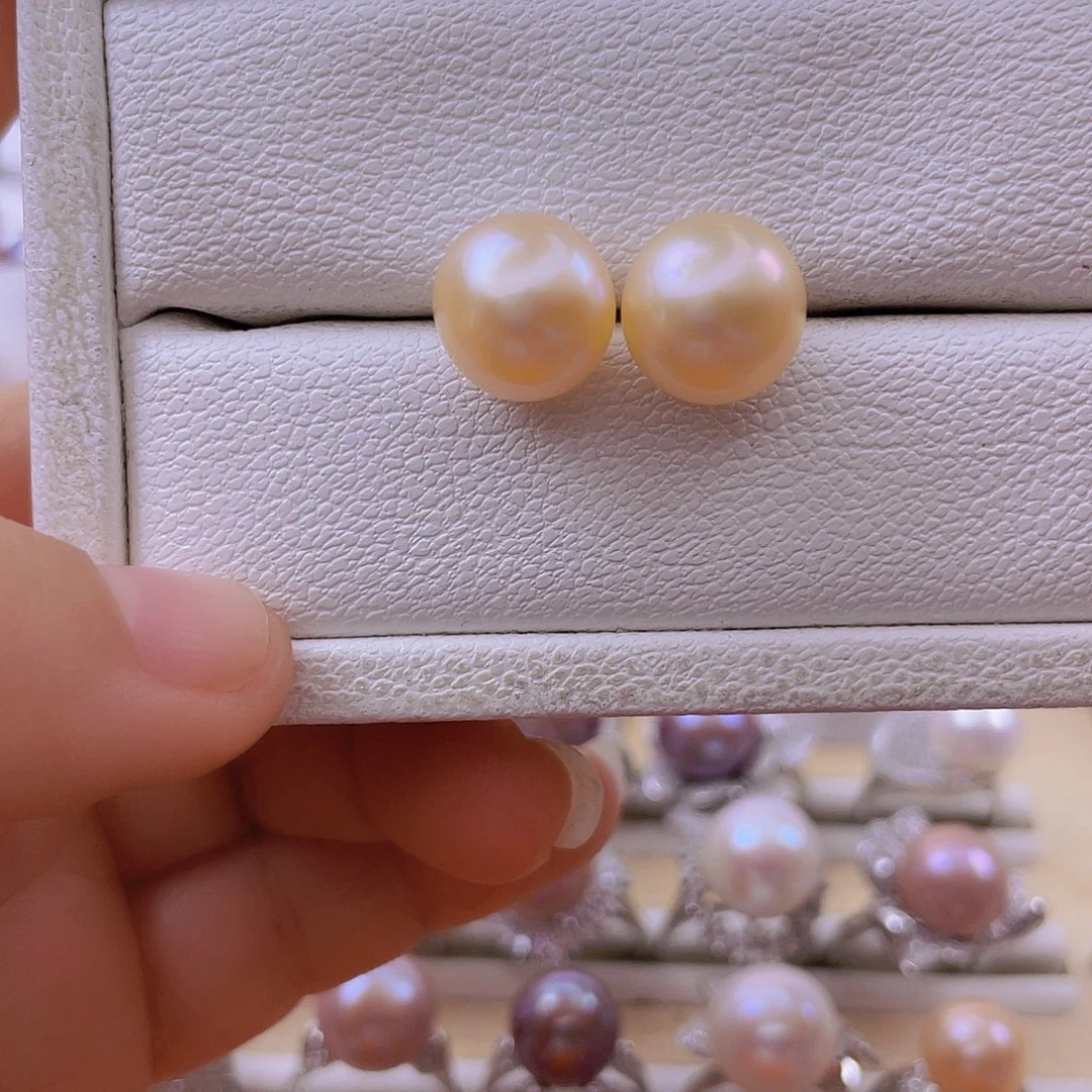 耳饰淡水珍珠银S925镶嵌