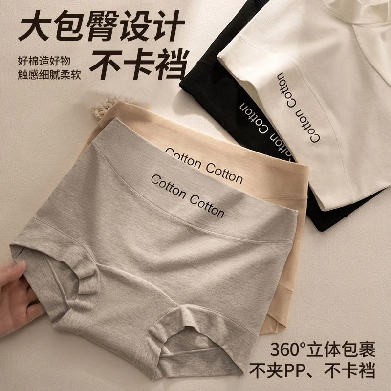 纯棉运动内裤10A加长低档抗菌2025新款无痕透气女士四角平角短裤