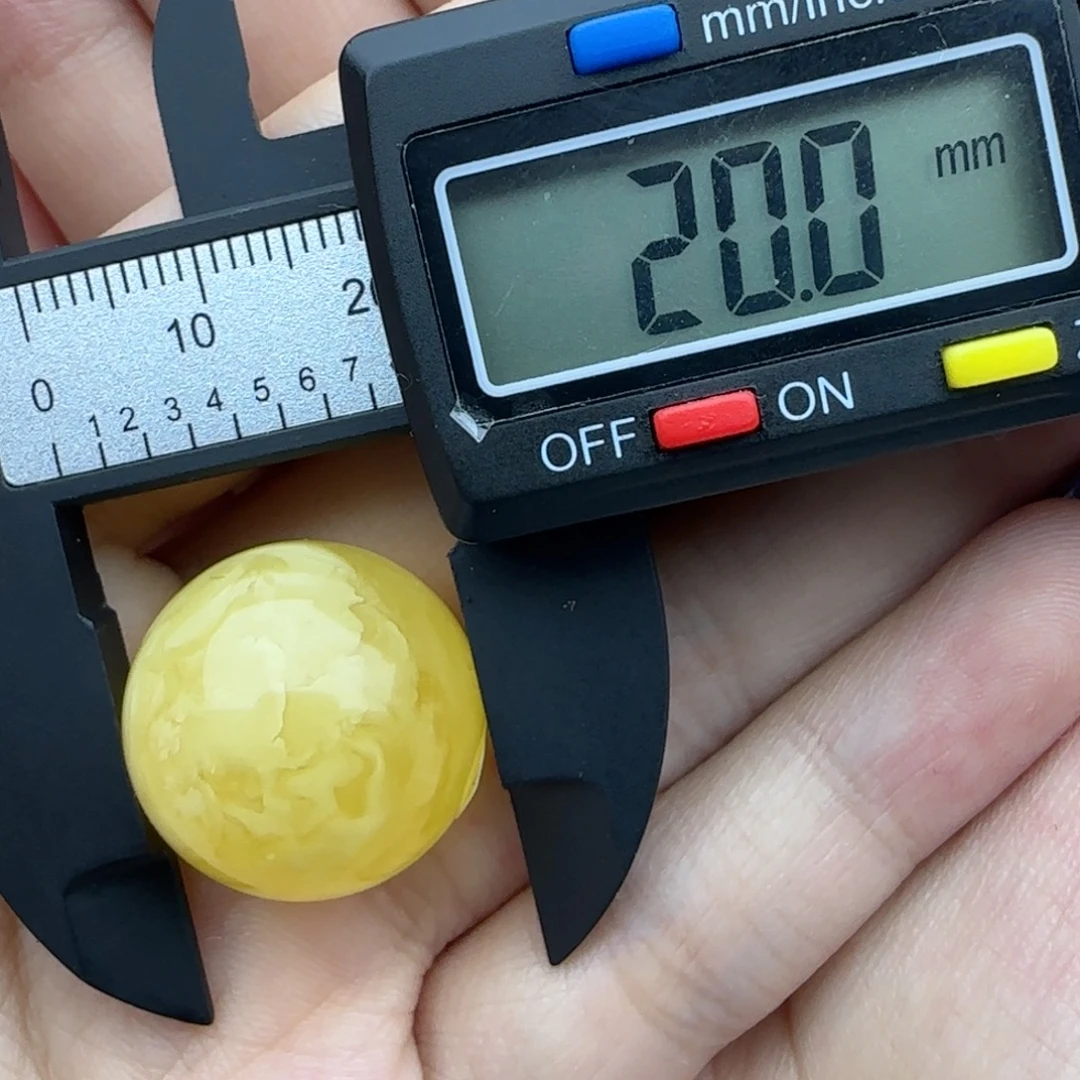 蜜蜡未镶嵌裸石微瑕飘花圆珠