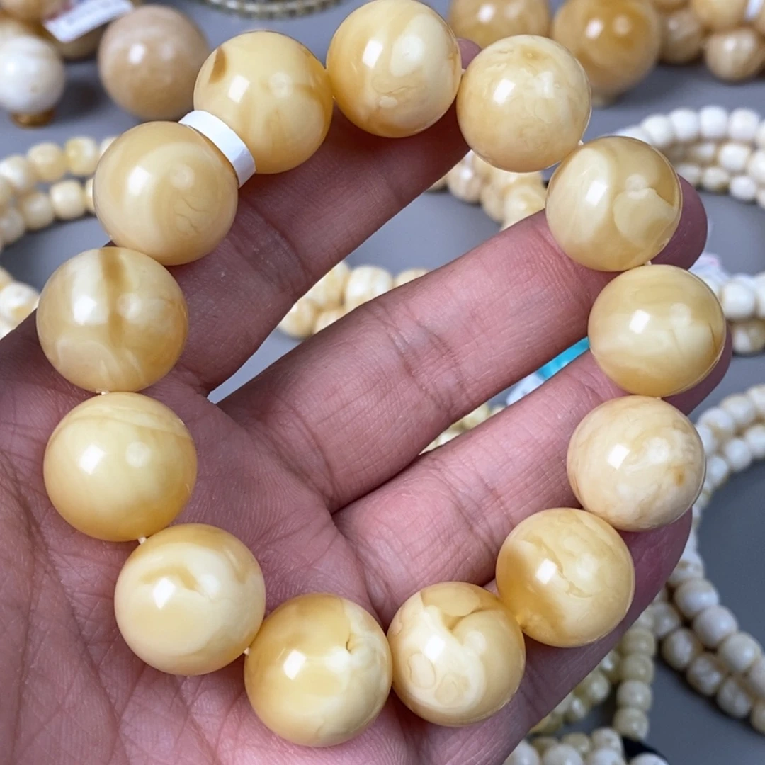 琥珀珠宝奇石未镶嵌18.5mm